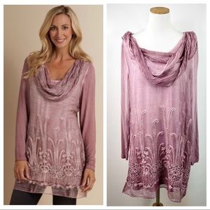 Soft Surroundings Mauve Tunic Top